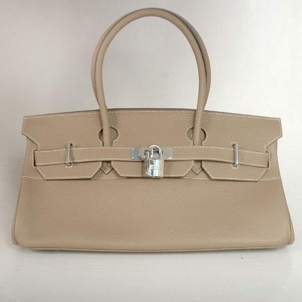 H42BJDGS Hermes Birkin in pelle togo togo 42CM in grigio scuro con